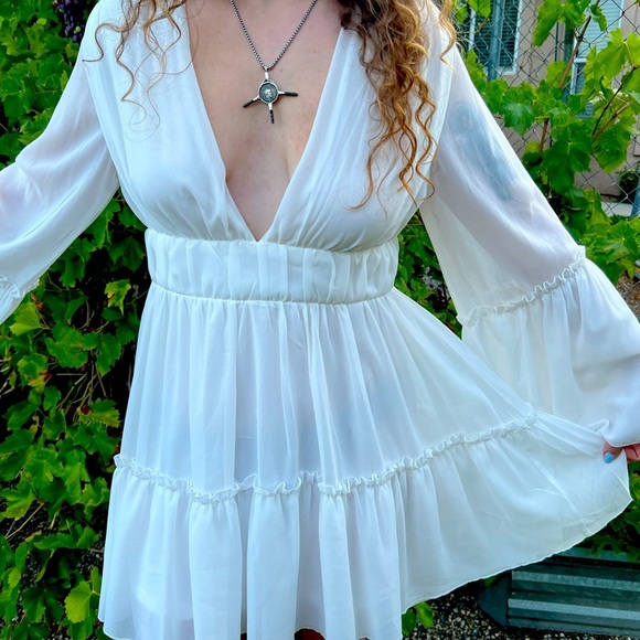 Women’s Boho dress size large never worn - Picture 5 of 9